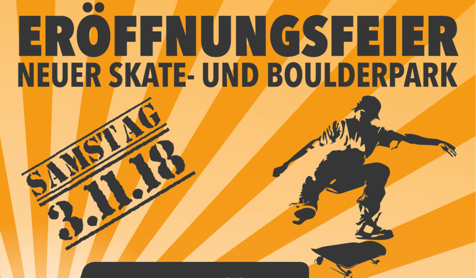 Eröffnung Skate- und Boulderhalle am 3. November!